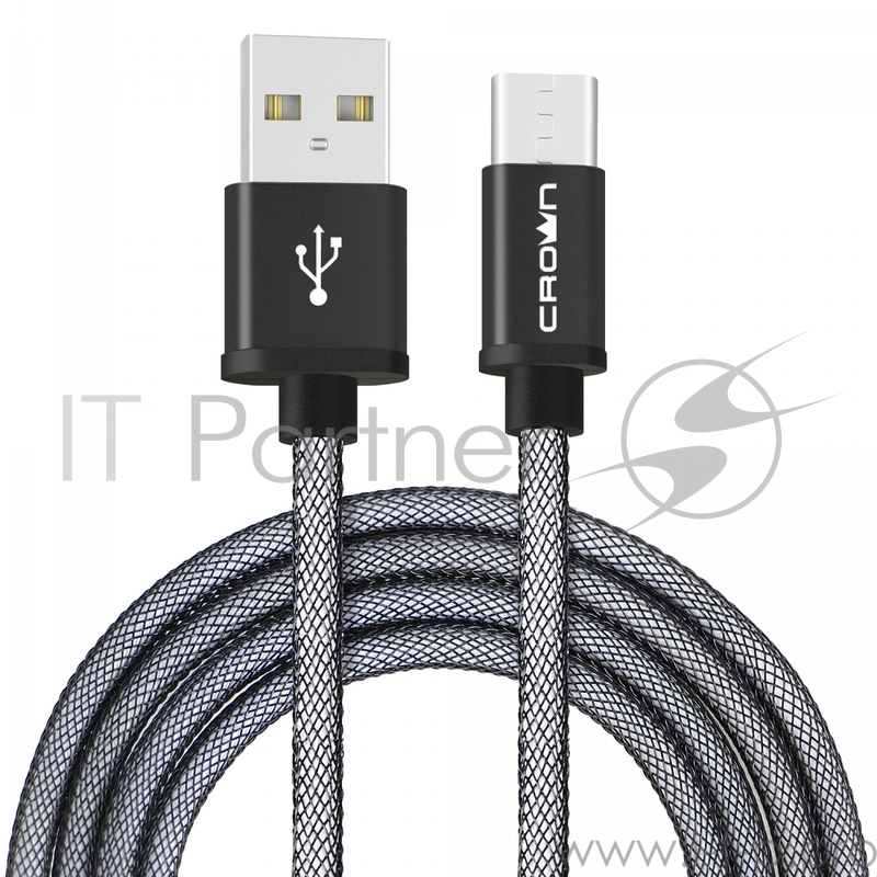 Кабель Crown USB - USB Type-C CMCU-3072C black