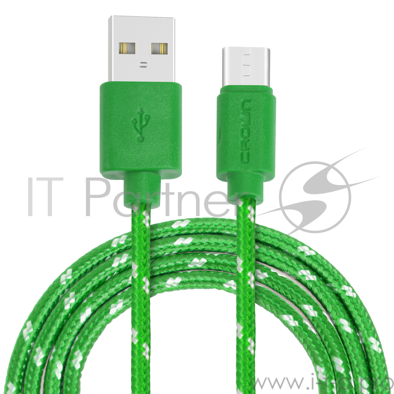 Кабель Crown USB - USB Type-C CMCU-3042C green