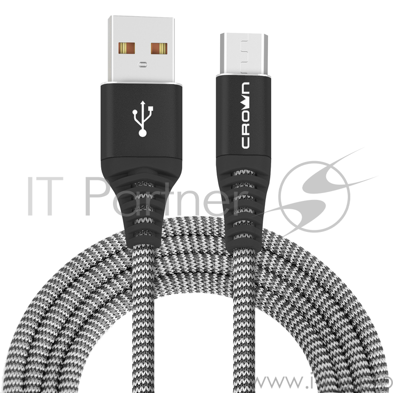 Кабель Crown USB - microUSB CMCU-3102M black