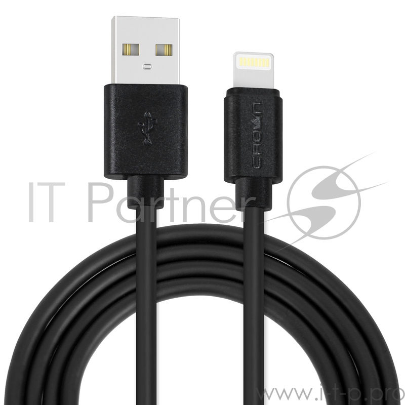 Кабель Crown USB - Lightning CMCU-1012L black