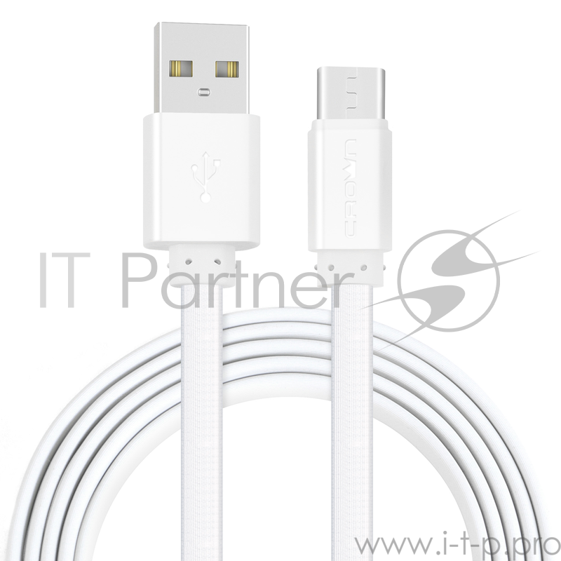 Кабель Crown USB - USB Type-C CMCU-3022C white