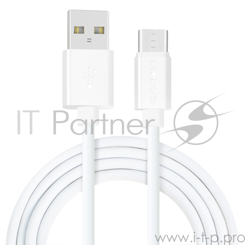 Кабель Crown USB - USB Type-C CMCU-3012C white