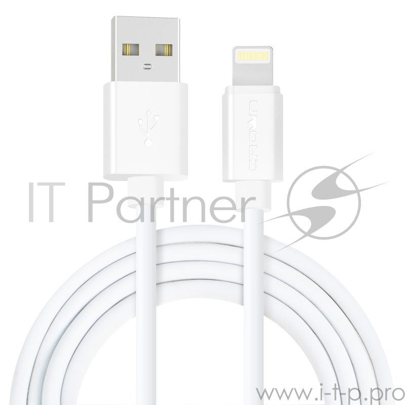 Кабель Crown USB - Lightning CMCU-1012L white