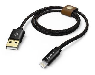 Кабель Hama Jeans 00183201 Lightning (m) USB A (m) 1.5м черный