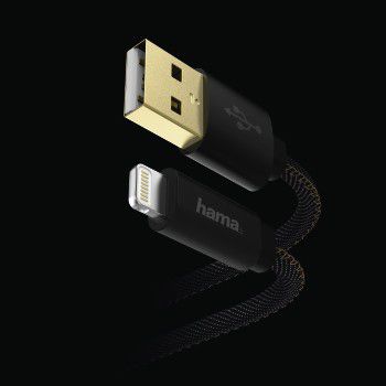 Кабель Hama Jeans 00183201 Lightning (m) USB A (m) 1.5м черный
