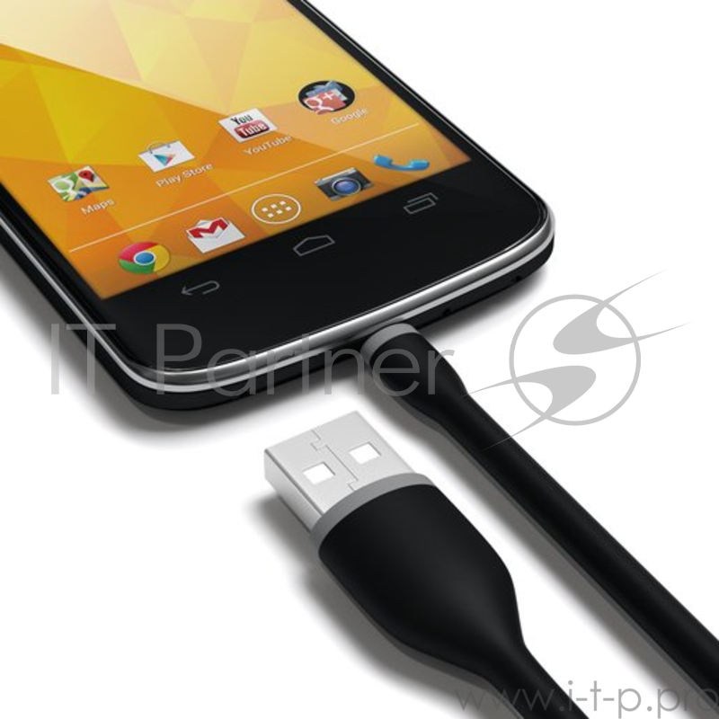 Кабель Satechi Flexible Micro to USB. Длина 25 см. Цвет черный.