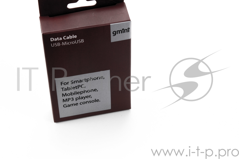 Кабель Gmini GM-DC-200B-3M, USB-microUSB, 3м, чёрный