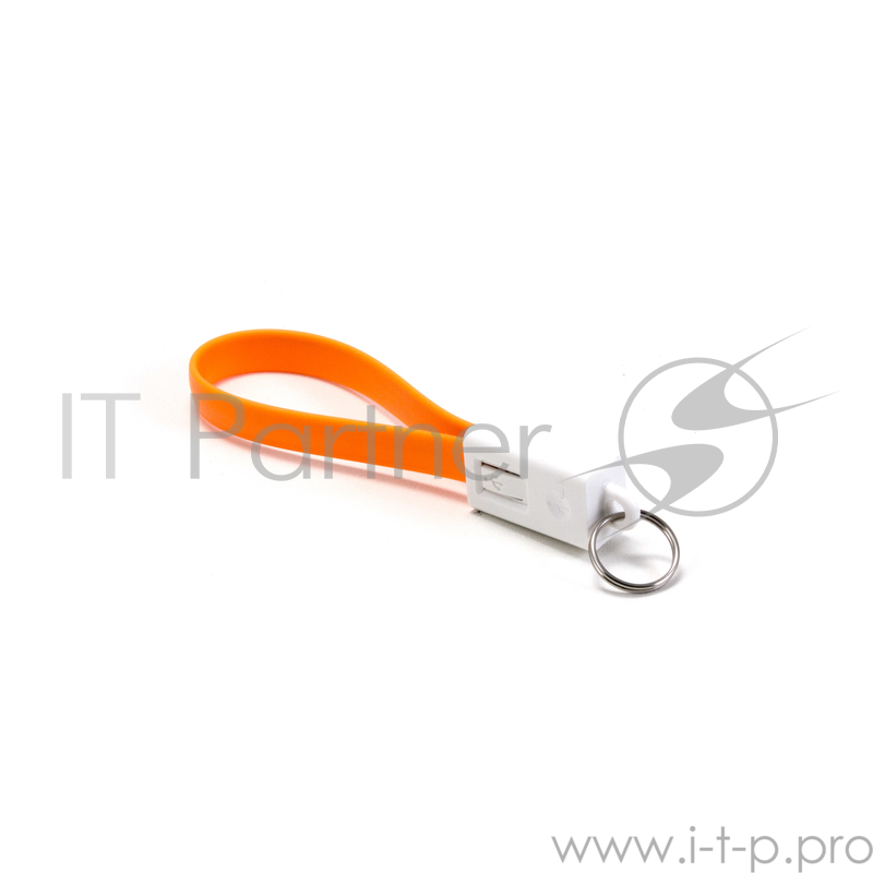 Кабель Gmini GM-MUS200FKO, USB-microUSB плоский, оранжевый