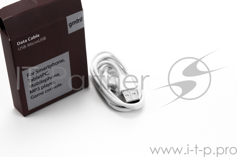 Кабель Gmini GM-DC-200W-1M, USB-microUSB, 1м, белый