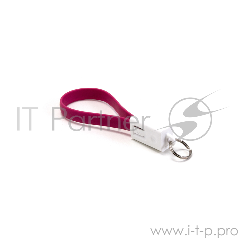 Кабель Gmini GM-MUS300FKP, USB-Lightning плоский, розовый