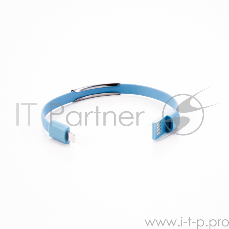 Кабель Gmini GM-WDC-300BL, USB-Lightning плоский, синий