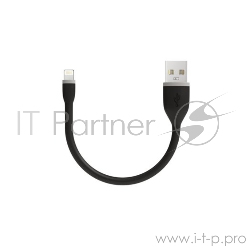 Кабель Satechi Flexible Lightning to USB. Длина 15 см. Цвет черный.