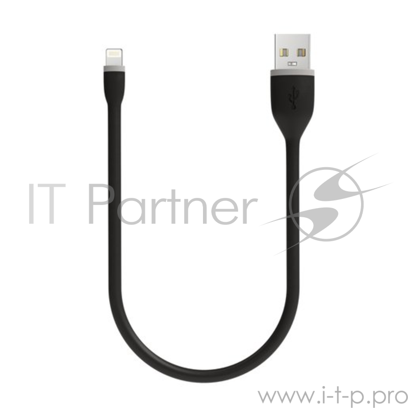Кабель Satechi Flexible Lightning to USB. Длина 25 см. Цвет черный.