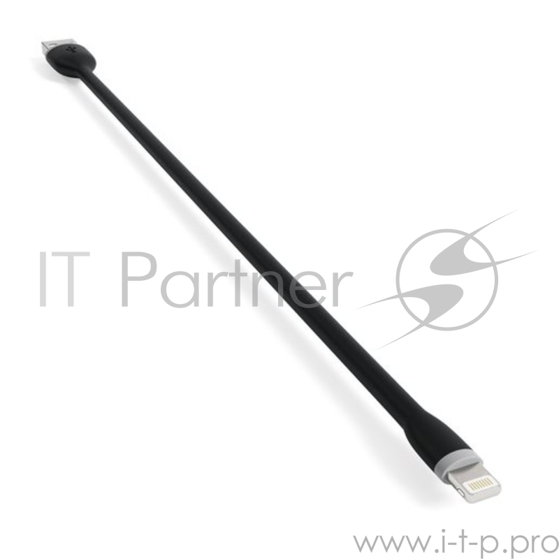 Кабель Satechi Flexible Lightning to USB. Длина 25 см. Цвет черный.