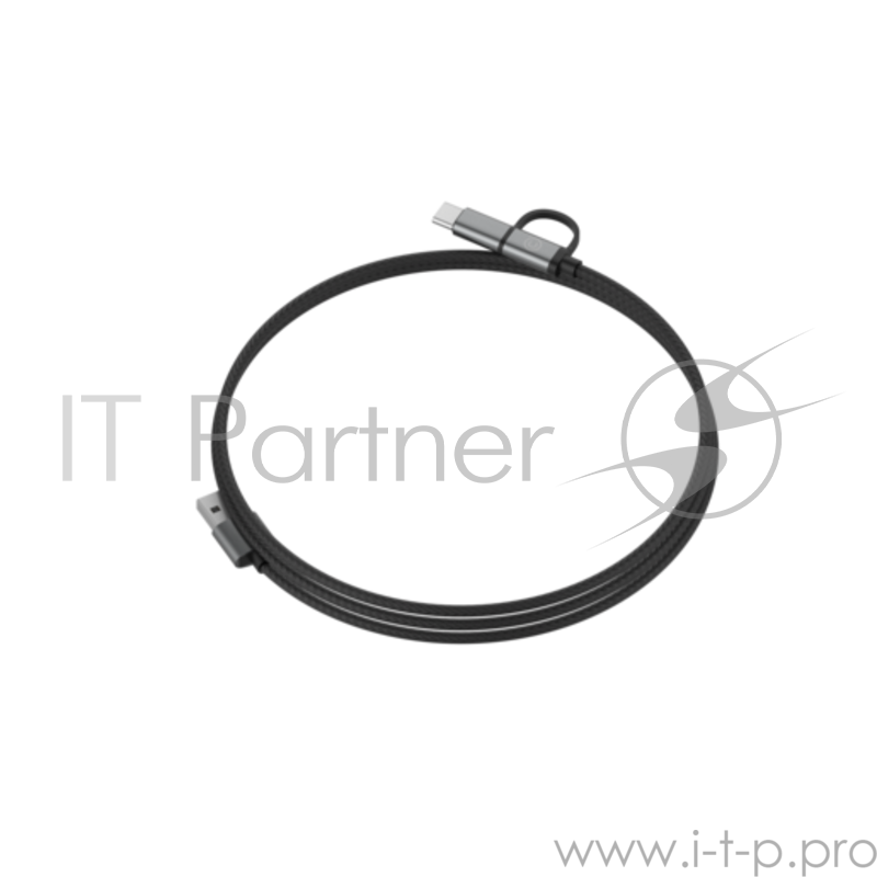 Кабель LAB.C 2 в 1 USB to Type-C/Micro USB. Длина 1,2 м. Цвет серый космос.