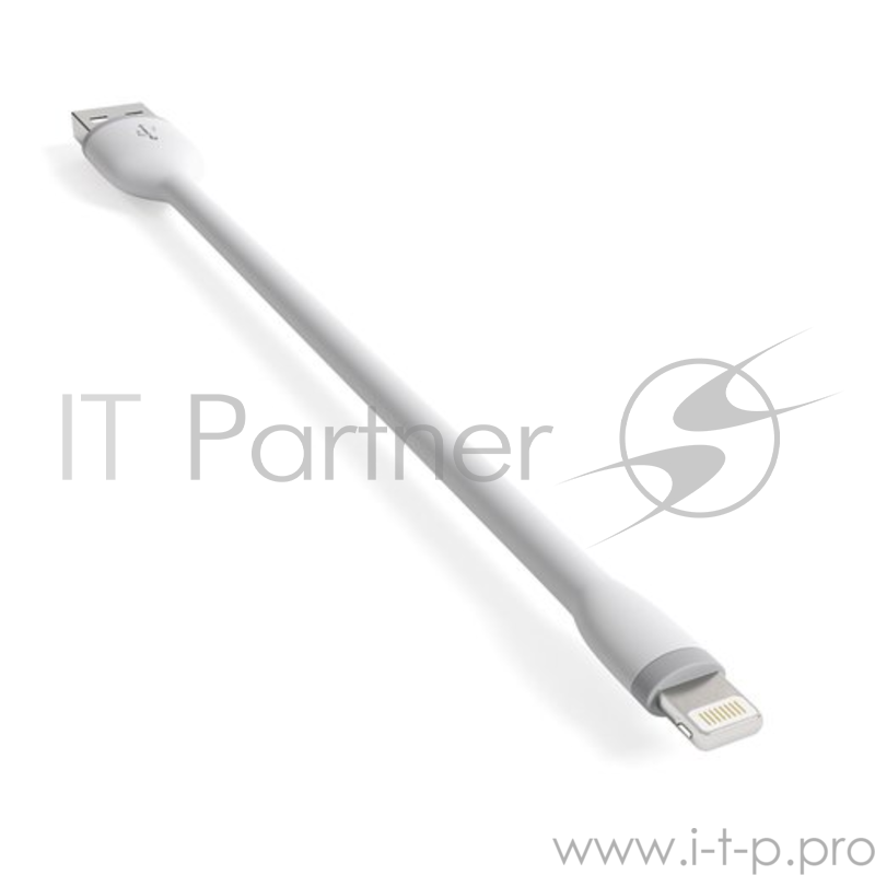 Кабель Satechi Flexible Lightning to USB. Длина 15 см. Цвет белый.