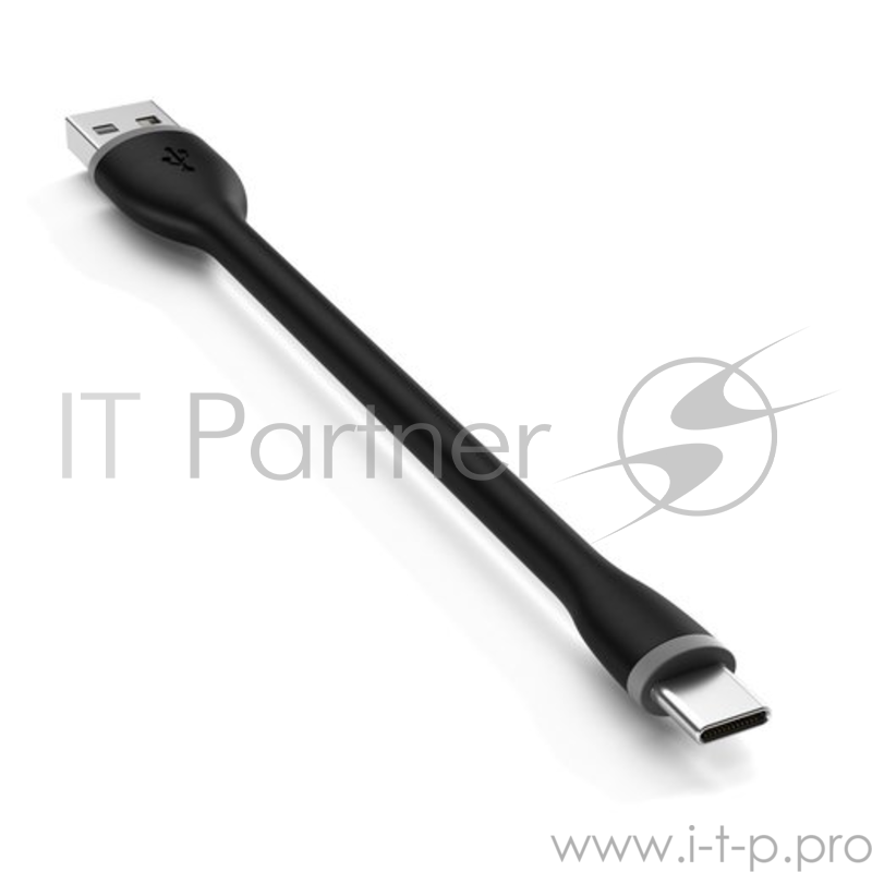 Кабель Satechi Flexible Type-C to USB. Длина 25 см. Цвет черный.
