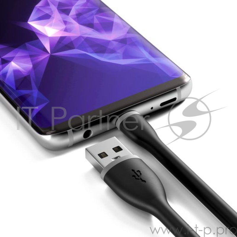 Кабель Satechi Flexible Type-C to USB. Длина 25 см. Цвет черный.