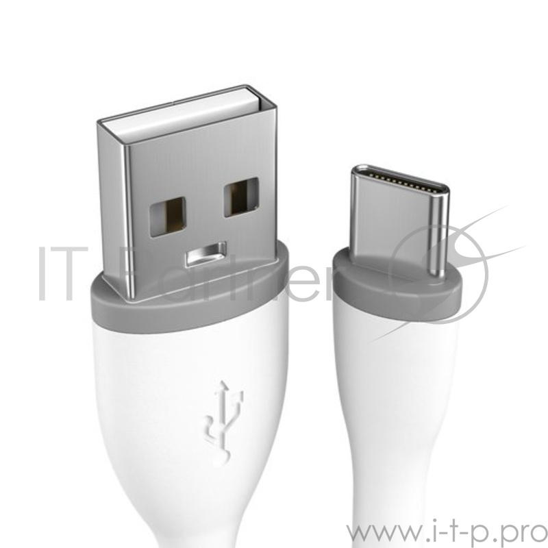 Кабель Satechi Flexible Type-C to USB. Длина 15 см. Цвет белый.