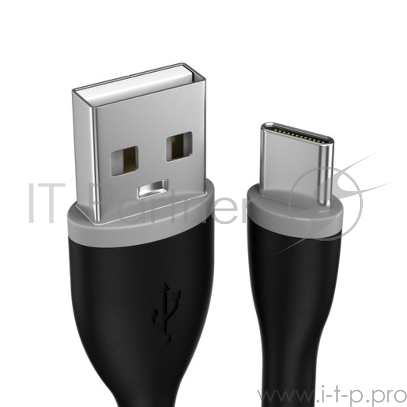 Кабель Satechi Flexible Type-C to USB. Длина 15 см. Цвет черный.