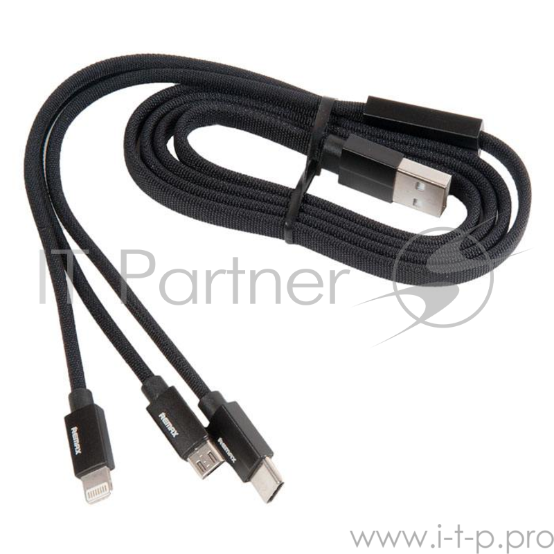 кабель USB REMAX Kerolla Series 3 in 1 RC-094th, черный