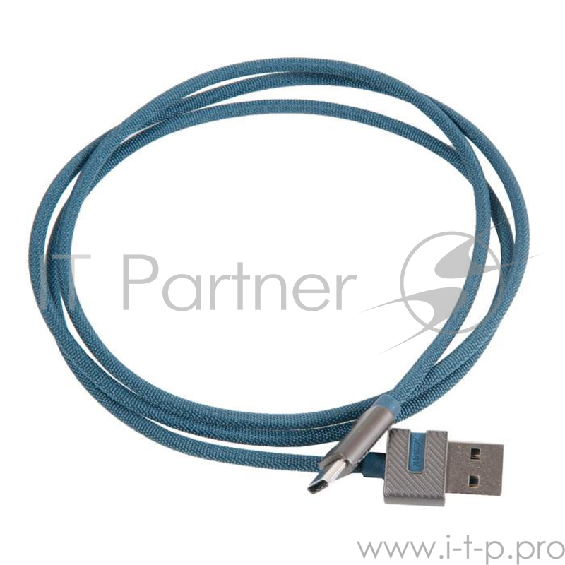 кабель USB REMAX Metal Type-C RC-089a, синий