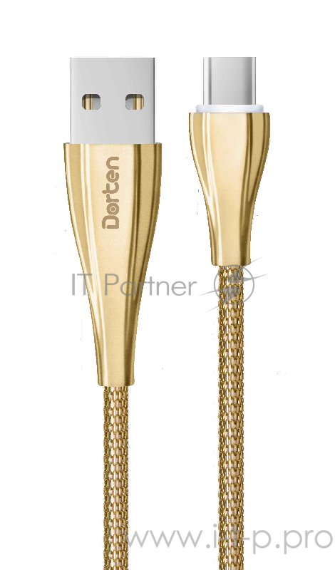 Dorten Кабель USB-C Armor Series, 1 метр, Gold