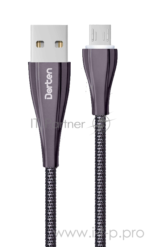 Dorten Кабель Micro USB Armor Series, 1 метр, Black