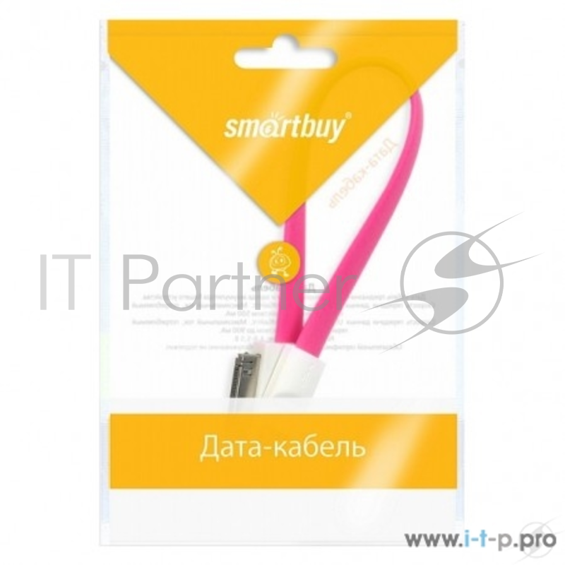 Дата-кабель Smartbuy USB - 30-pin для Apple, магнитный, длина 0,2 м, розовый (iK-402m pink)/350