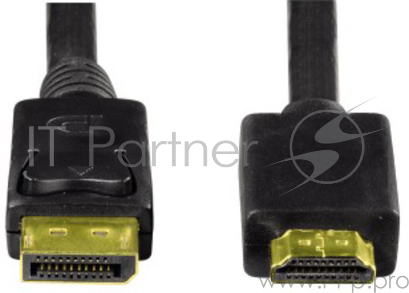 Кабель Display Port Hama H-54594 DisplayPort (m)/HDMI (m) 1.8м Позолоченные контакты