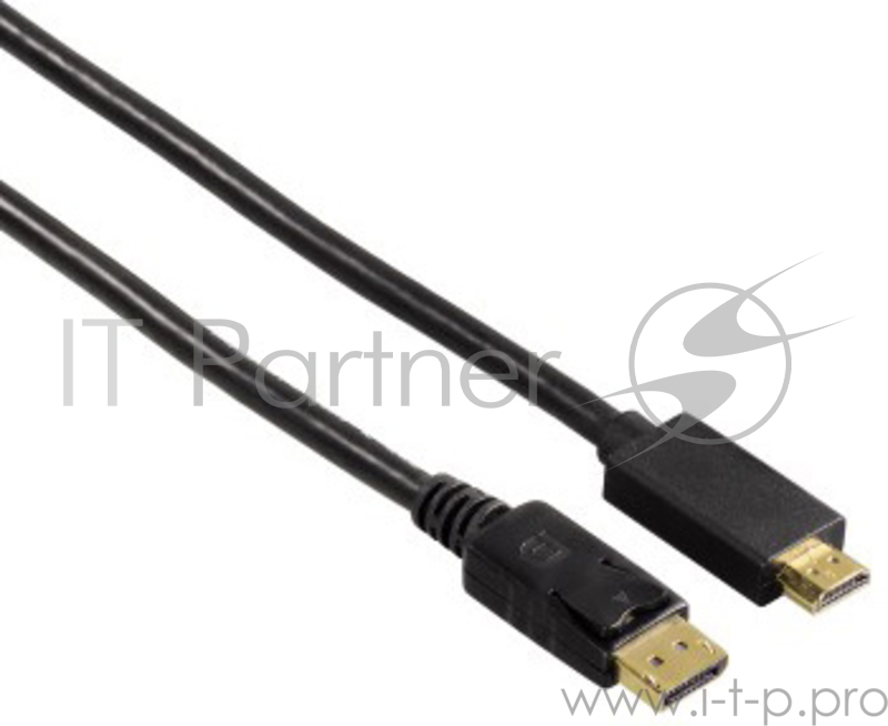 Кабель Display Port Hama H-54594 DisplayPort (m)/HDMI (m) 1.8м Позолоченные контакты