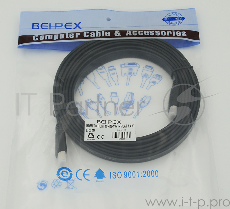 Кабель аудио-видео HDMI (m)/HDMI (m) 3м. черный