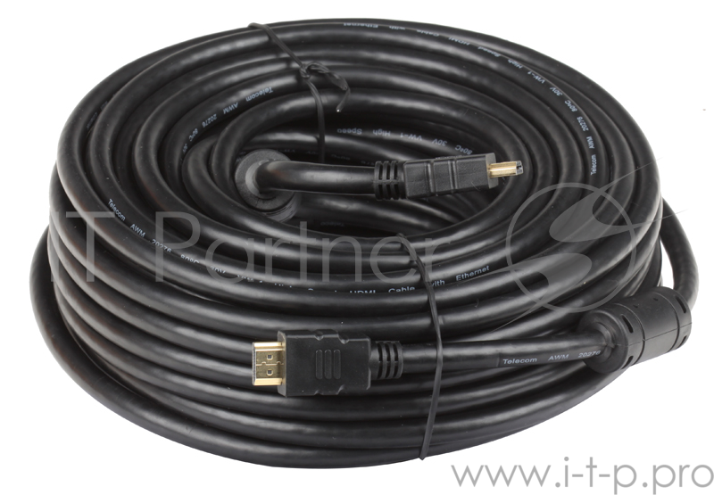 Кабель Telecom HDMI 19M/M, 20м, позолоченные контакты, 2 фильтра <VHD6020D-TC-20MC> 1.4V Carton Pack