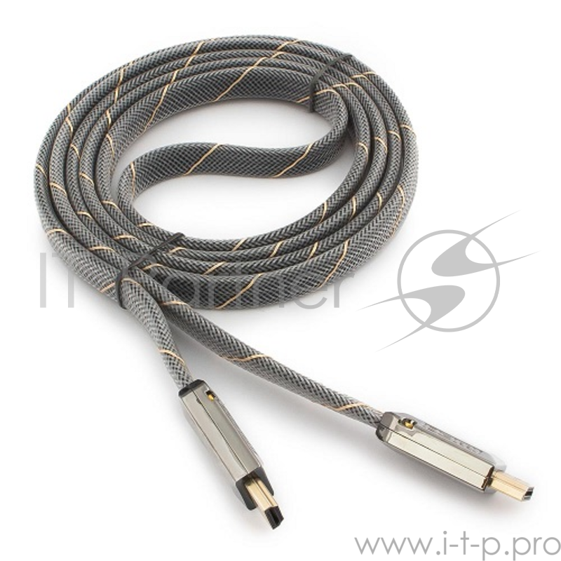 Кабель HDMI Cablexpert, серия Platinum, 1,8 м, v2.0, M/M, плоский, позол.разъемы, металлический корпус, нейлоновая оплетка, блистер