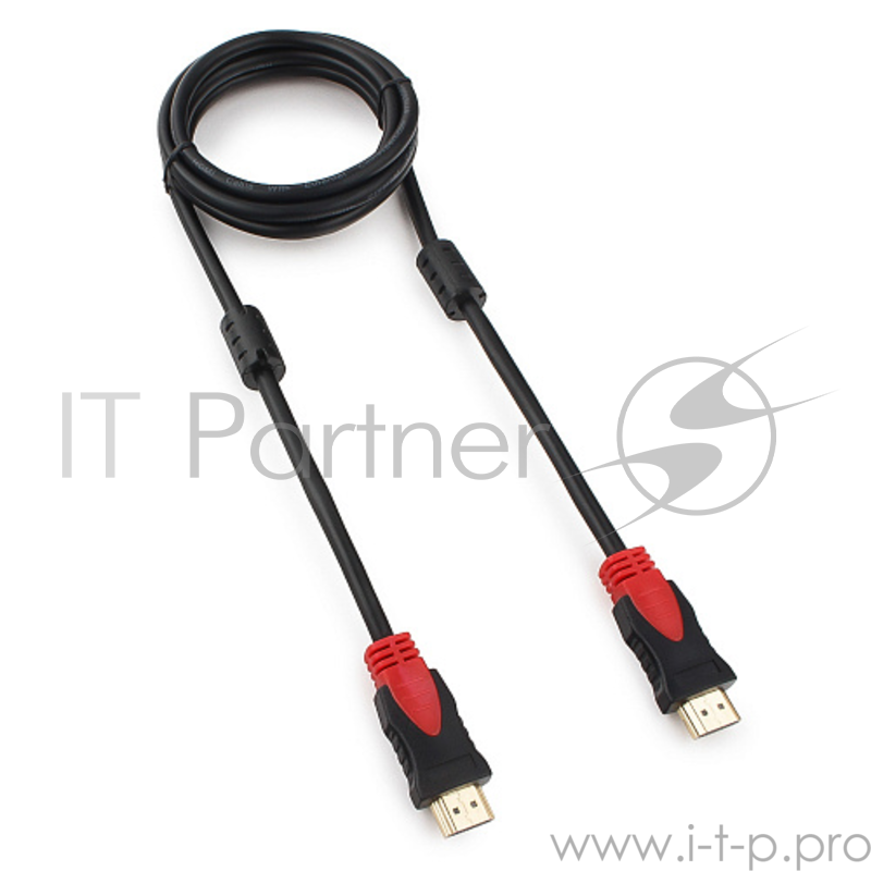 Кабель HDMI Cablexpert, серия Silver, длина 1,8 м, v1.4, M/M, позол.разъемы, феррит. кольца, коробка
