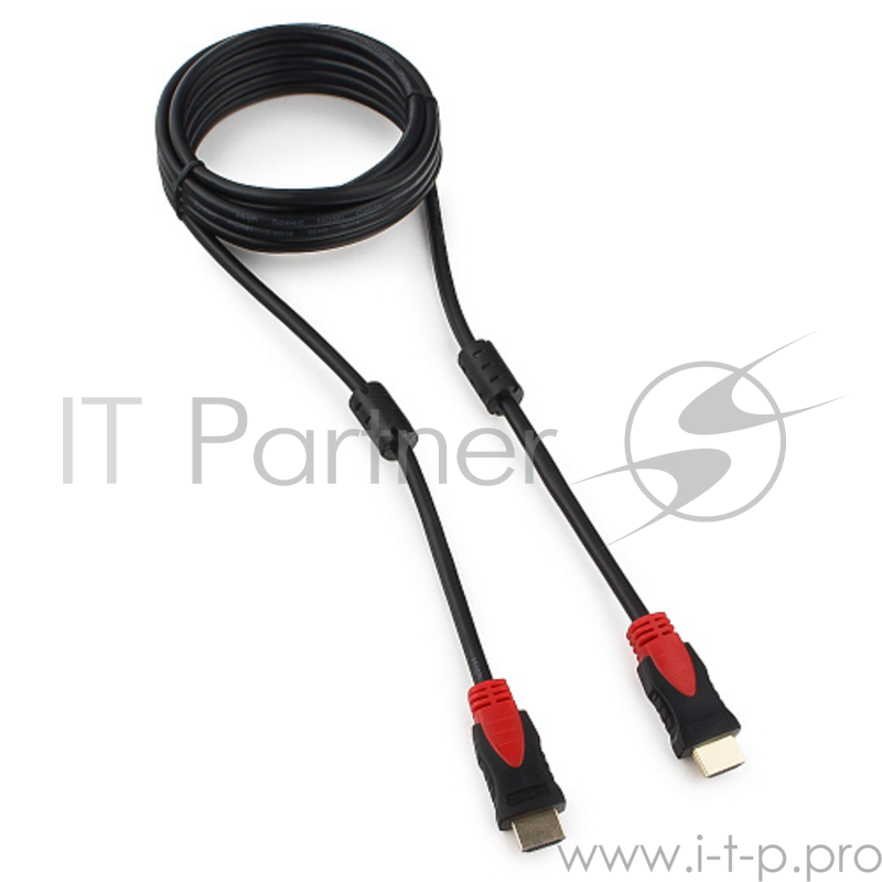 Кабель HDMI Cablexpert, серия Silver, длина 3 м, v1.4, M/M, позол.разъемы, феррит. кольца, коробка