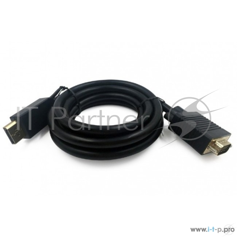 Кабель DisplayPort->VGA Cablexpert CCP-DPM-VGAM-10, 3м, 20M/15M, черный, экран, пакет