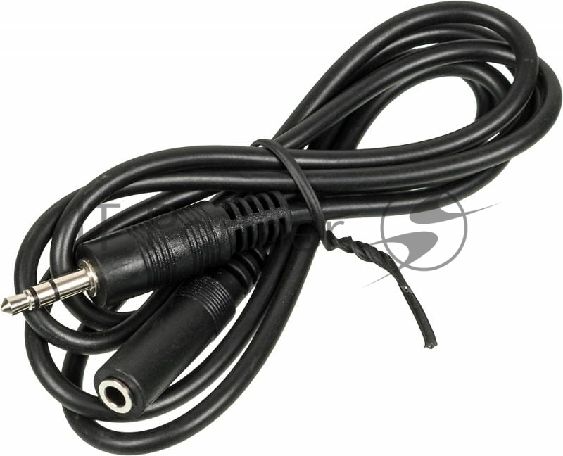 Кабель аудио Ningbo JAAC003-1 Jack 3.5 (m)/Jack 3.5 (f) 1м. черный