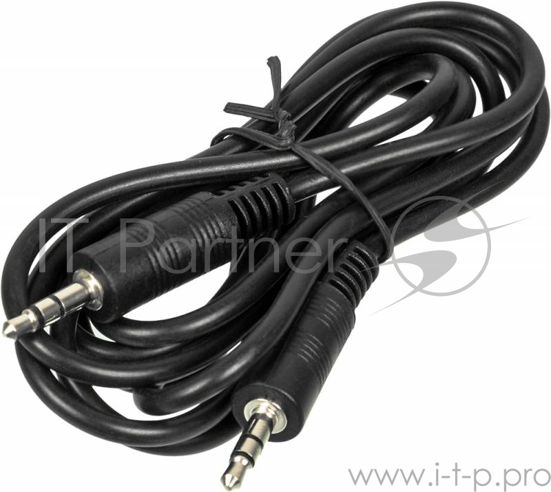 Кабель аудио 1.5м Jack/Jack 3.5мм Ningbo male/male, черный, JAAC002-1.5