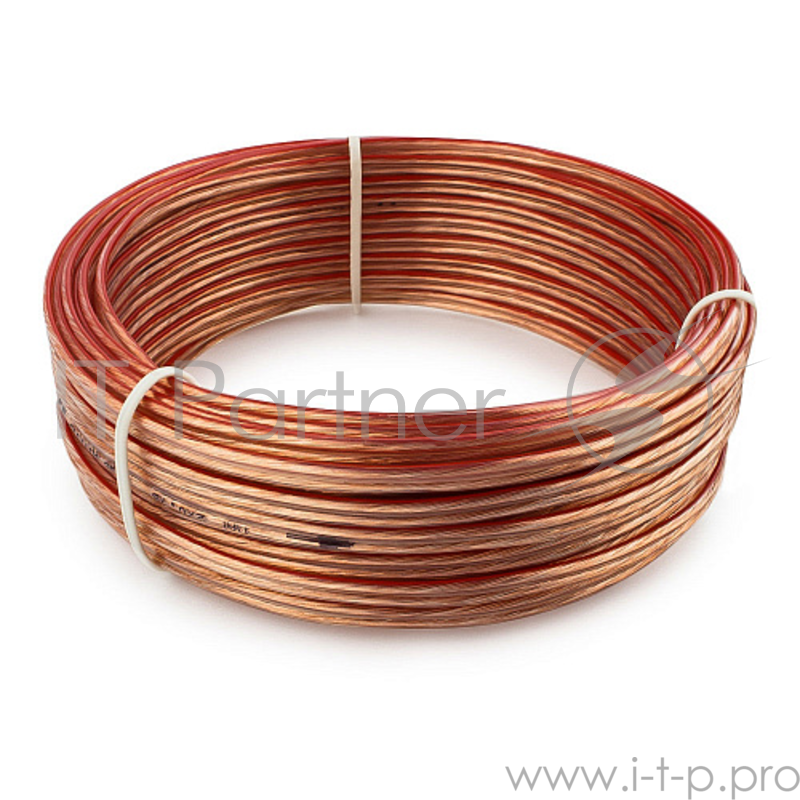 Акустический кабель Cablexpert CC-TC2x0,75-15M, прозрачный, 15 м, бухта