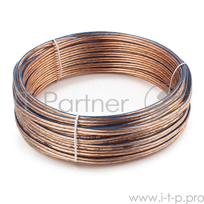 Акустический кабель Cablexpert CC-TC2x1,5-15M, прозрачный, 15 м, бухта