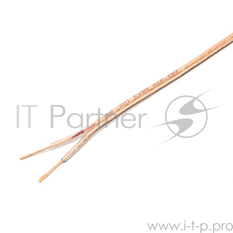 Акустический кабель Cablexpert CC-TC2x1,0-100M, прозрачный, 100 м, на катушке