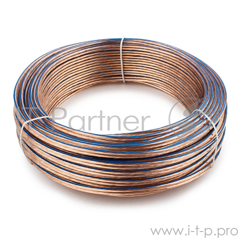 Акустический кабель Cablexpert CC-TC2x1,5-30M, прозрачный, 30 м, бухта