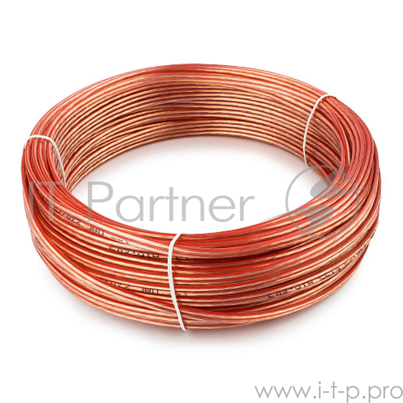 Акустический кабель Cablexpert CC-TC2x0,75-30M, прозрачный, 30 м, бухта