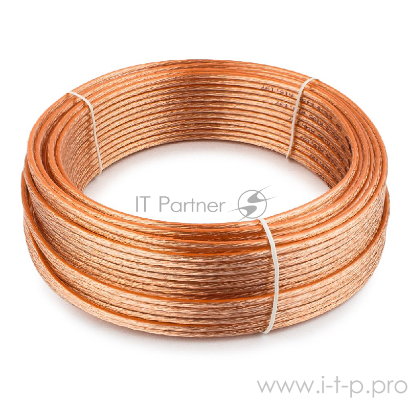 Акустический кабель Cablexpert CC-TC2x2,5-20M, прозрачный, 20 м, бухта