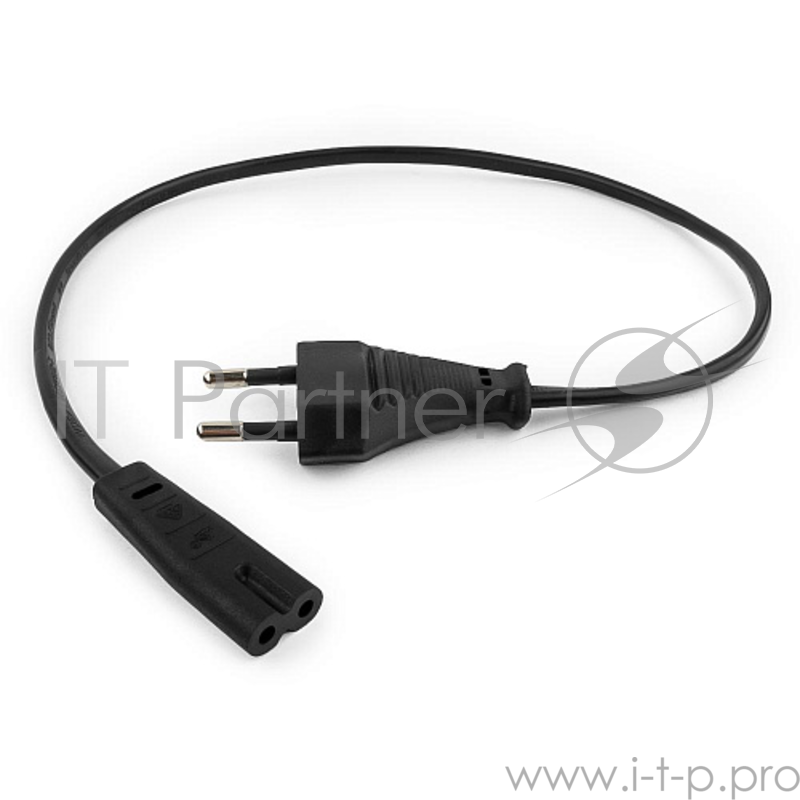 Кабель питания для ноутбуков, аудио/видео техники Gembird PC-184/2-1.8М, 1.8м, 2-pin, черный, пакет