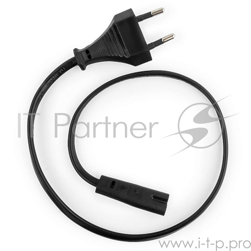 Кабель питания для ноутбуков, аудио/видео техники Gembird PC-184-VDE-0.5М, 0,5м, VDE, 2-pin, черный, пакет