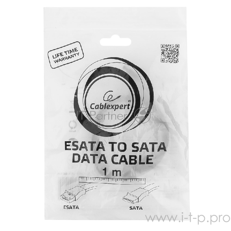 Кабель Кабель интерфейсный eSATA-SATA Gembird 100см, 7pin/7pin, пакет(CC-ESATA-SATA-DATA-XL)