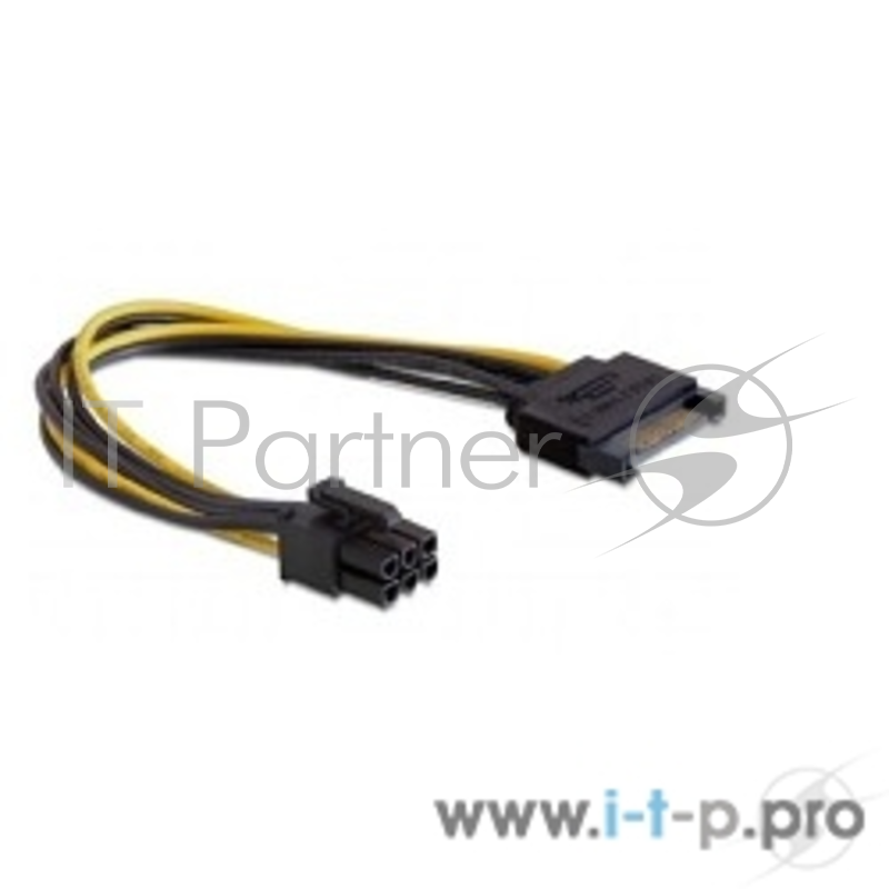 Разветвитель питания Cablexpert CC-PSU-SATA, SATA->PCI-Express 6pin, для подключения в/к PCI-Е (6pin) к б/п ATX