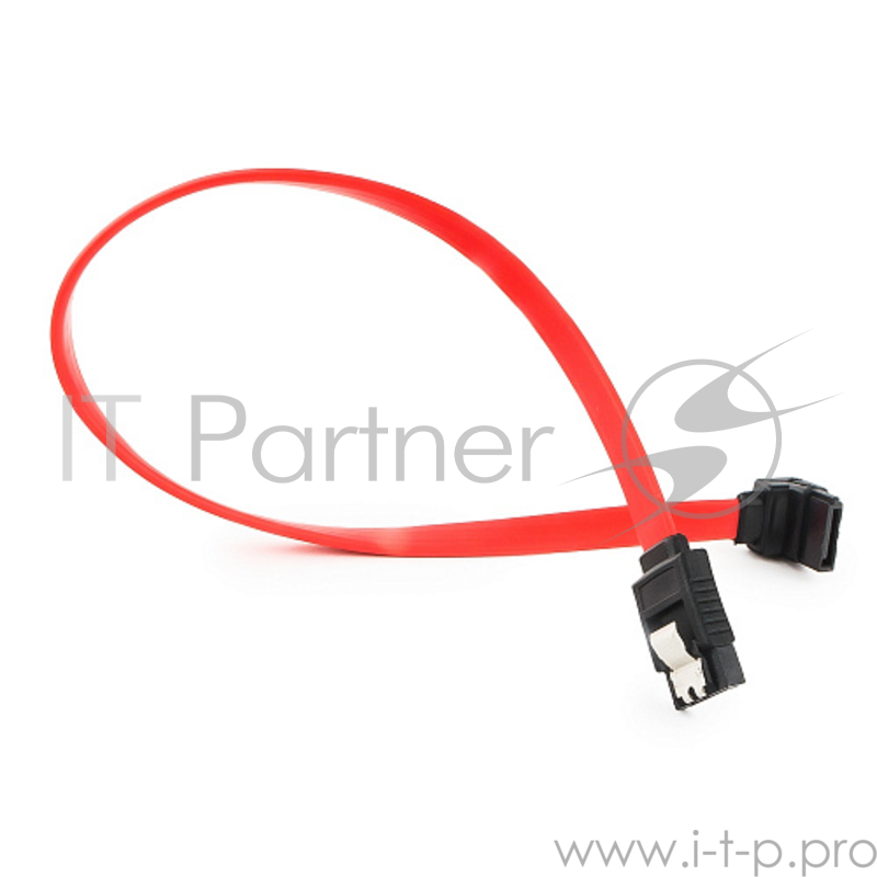 Кабель интерфейсный SATA Cablexpert CC-SATAM-DATA90-0.3M, 30см, угловой разъем, 7pin/7pin, защелка, пакет